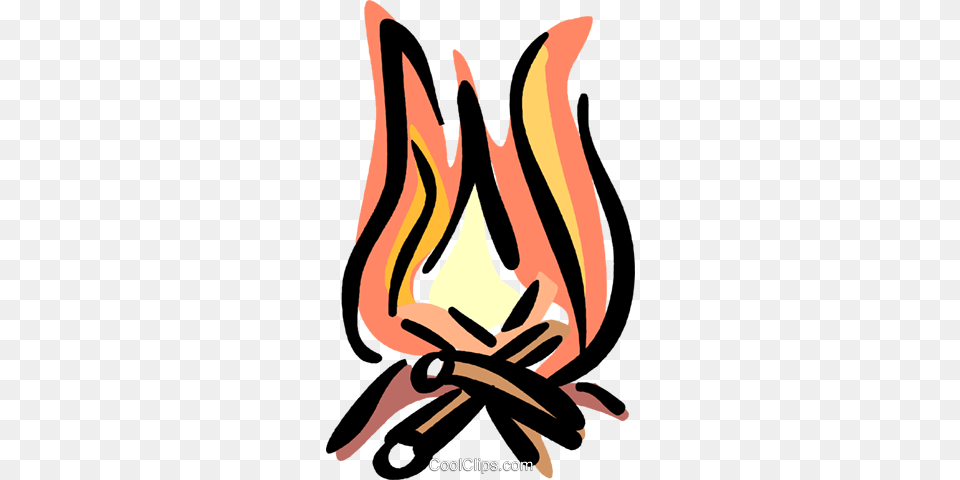 Campfire Royalty Vector Clip Art Illustration, Fire, Flame Png Image