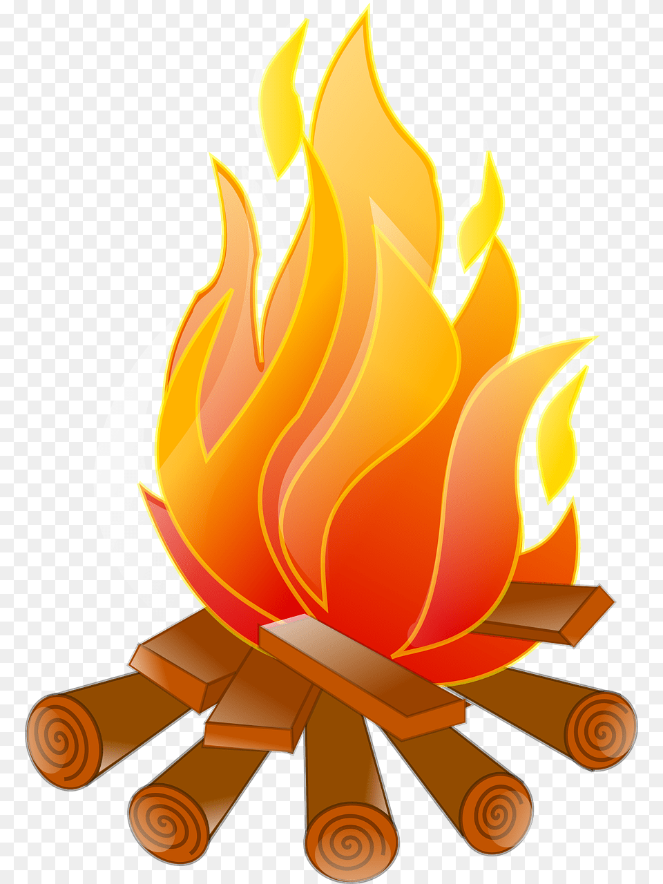 Campfire Transparent Background Clipart Bonfire, Fire, Flame, Dynamite, Weapon Free Png Download