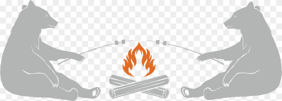 Campfire Website 5 Bear Roasting Marshmallows Clip Art, Adult, Wedding, Person, Woman Png Image