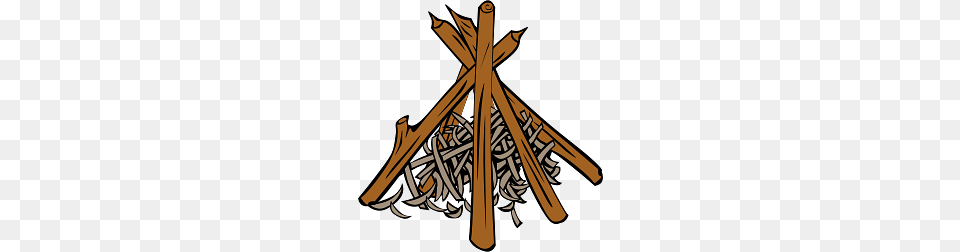 Campfire With Cooking Crane, Wood, Fire, Flame Png Image