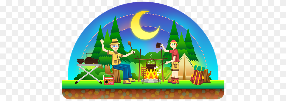 Camping Boy, Child, Male, Person Png