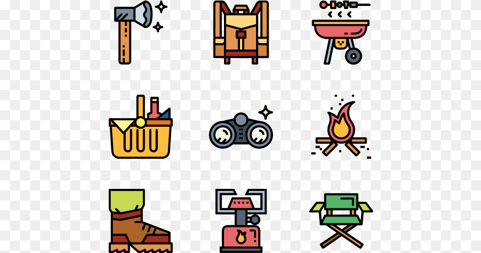 Camping 36 Icons Concert Icon Png Image