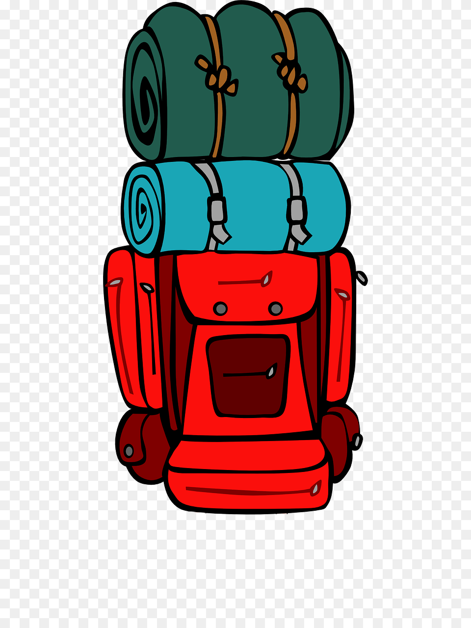 Camping Clipart Backpack, Person, Baggage Png