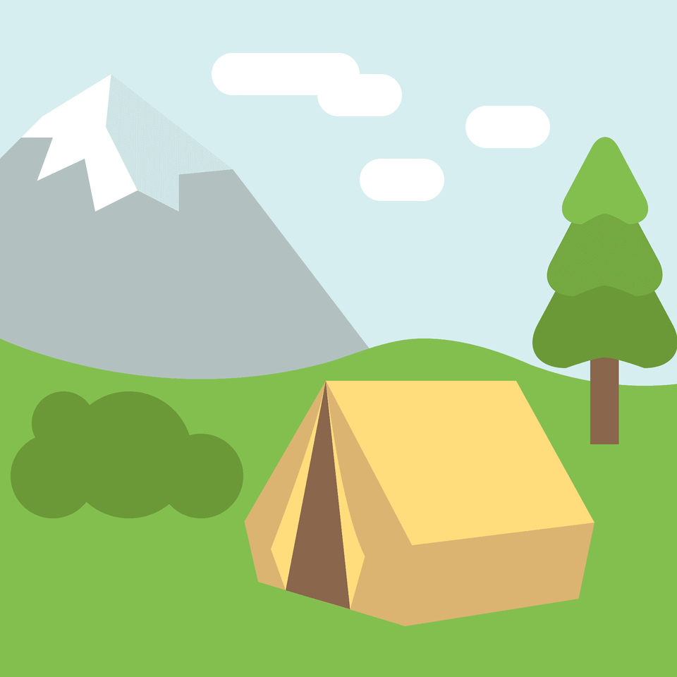 Camping Emoji Clipart, Outdoors, Tent, Leisure Activities, Mountain Tent Free Transparent Png