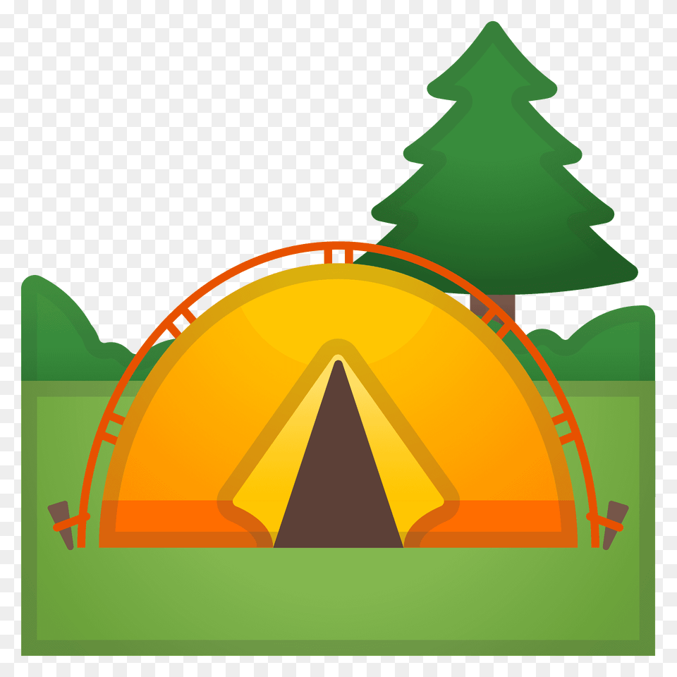 Camping Emoji Clipart, Outdoors, Tent, Leisure Activities, Mountain Tent Png Image