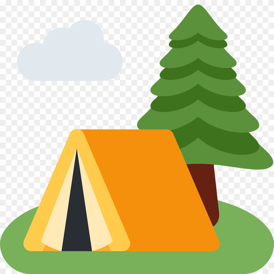 Camping Emoji Clipart, Outdoors, Tent, Nature, Plant Free Png Download