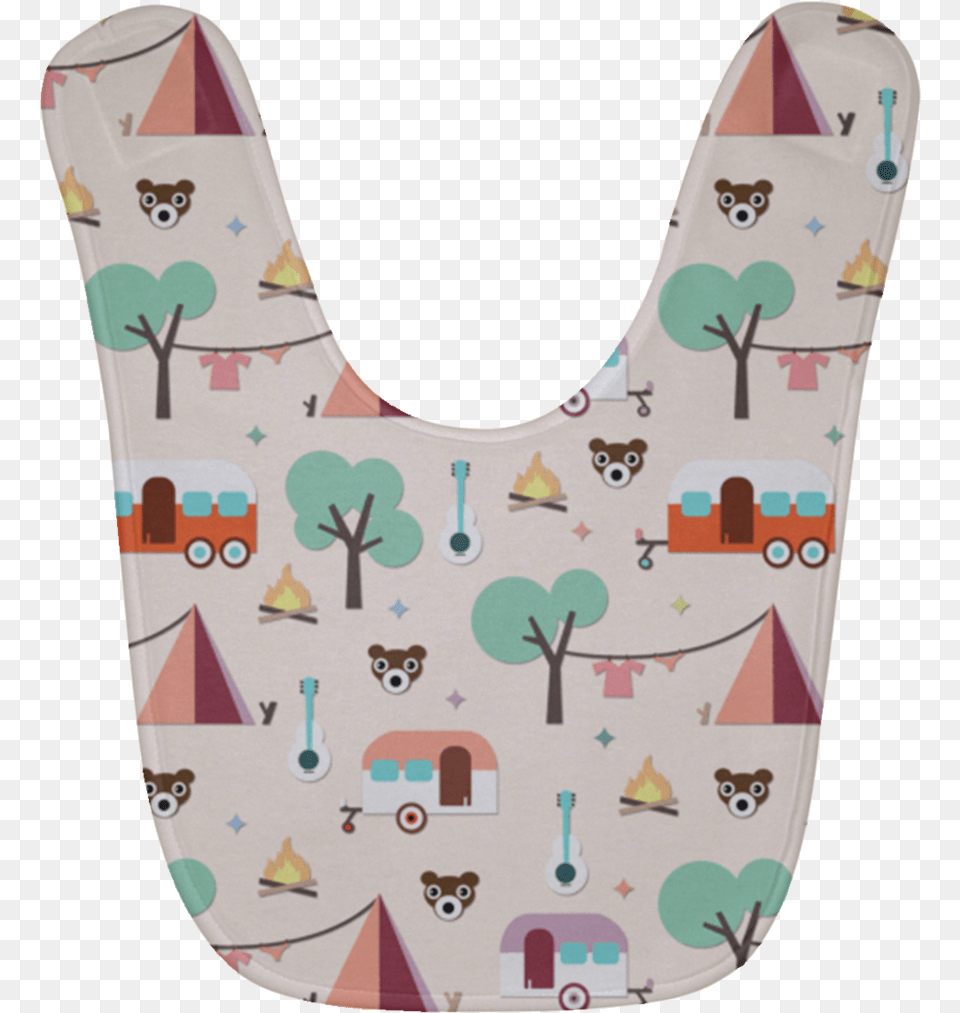 Camping Icon Pattern Baby Bibs Insect, Bib, Person Png Image