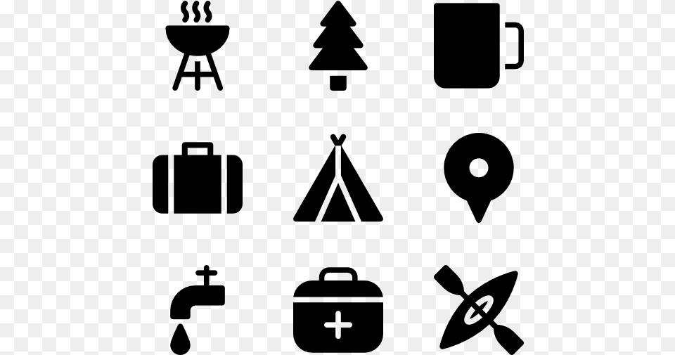 Camping Mosque Clipart, Gray Free Transparent Png