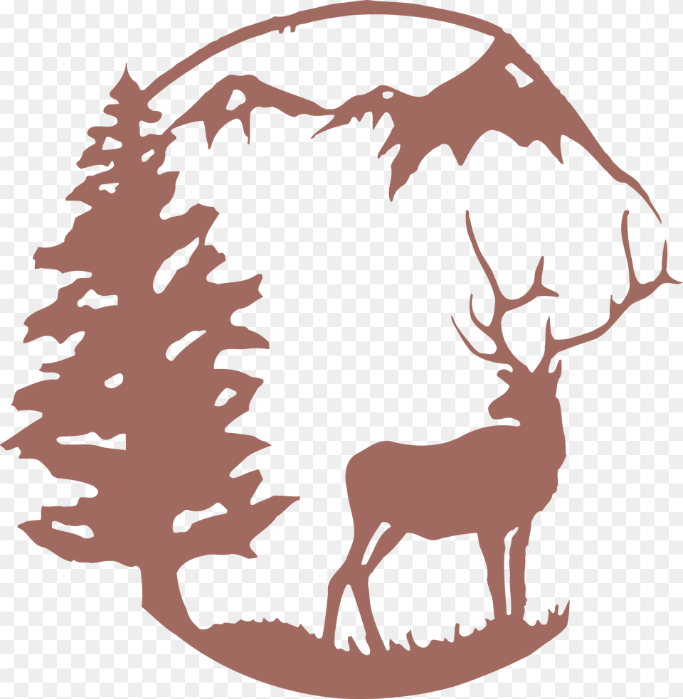Camping Signs Deer Wall Art Stickers Cutting, Animal, Mammal, Wildlife, Elk Free Png
