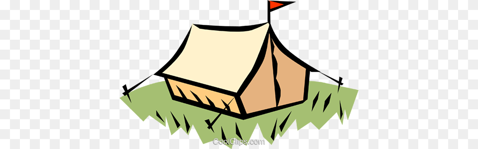 Camping Tent Royalty Vector Clip Art Illustration, Leisure Activities, Mountain Tent, Nature, Outdoors Png