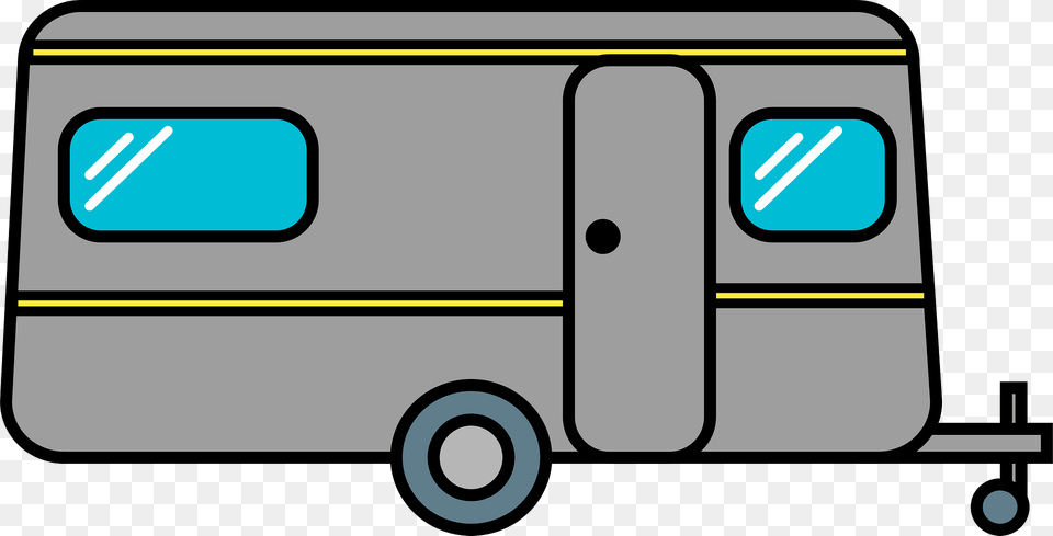 Camping Trailer Clipart, Vehicle, Caravan, Van, Transportation Free Transparent Png