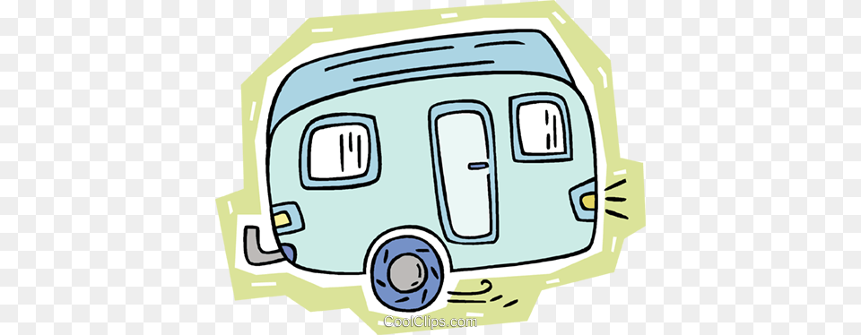 Camping Trailer Royalty Vector Clip Art Illustration, Caravan, Transportation, Van, Vehicle Free Png Download