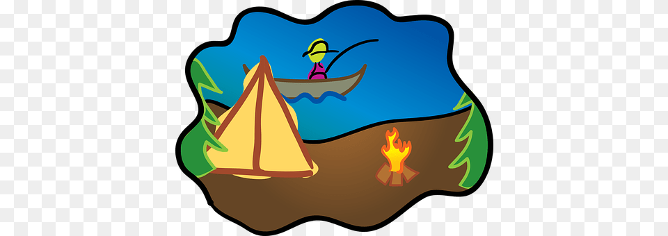 Campsite Camping, Outdoors, Tent Png Image