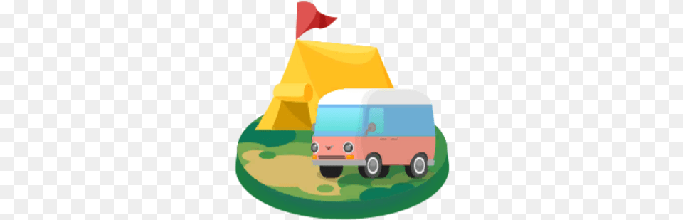 Campsite Camping Animal Crossing, Outdoors, Caravan, Vehicle, Van Png Image