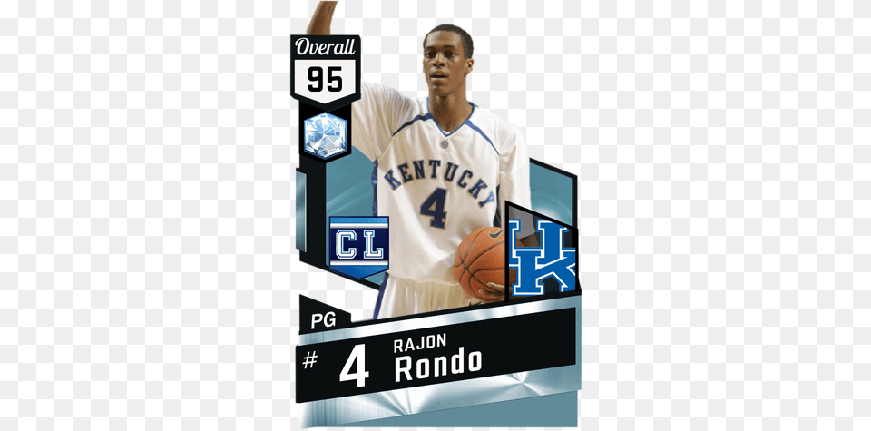 Campus Legends Rajon Rondo Nba 2k18 Stephen Curry Rating, Person, People, Shirt, Clothing Png Image