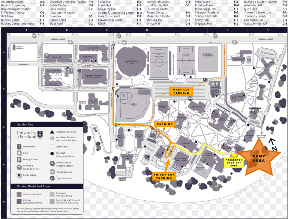 Campus Map Parking Presenter Plan, Chart, Diagram, Plot Png