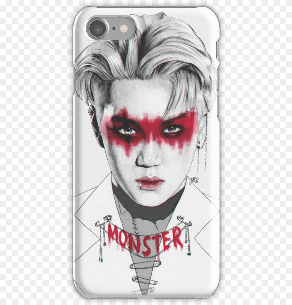 Can Call Me Monster39 Drawing Kai Exo Monster, Person, Art, Head, Face Free Png Download