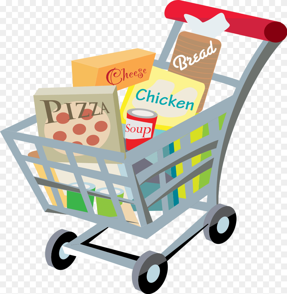 Can Clipart Grocery Item, Shopping Cart, Device, Grass, Lawn Png