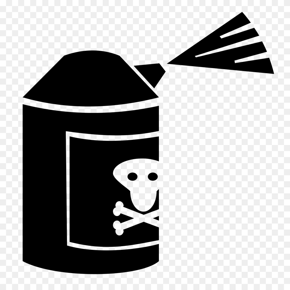 Can Clipart Poison, Gray Free Png
