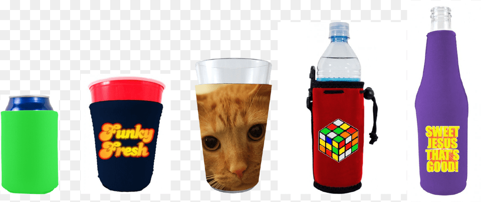 Can Coolies Or Even Pint Glass Solo Cup Or Water Asian, Bottle, Animal, Cat, Mammal Free Transparent Png