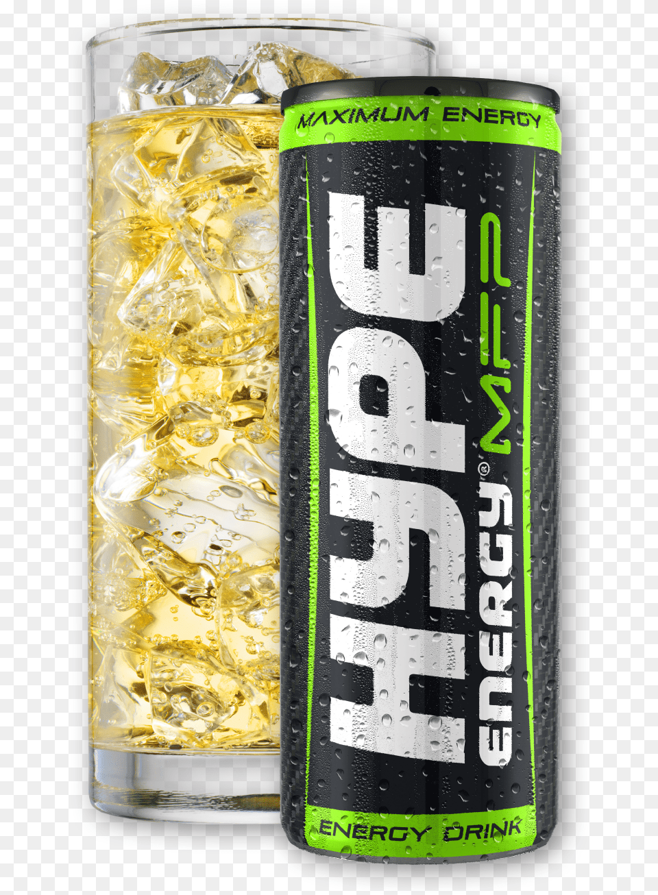 Can Glass Mfp Hype Energy Drink, Lager, Alcohol, Beer, Beverage Png Image