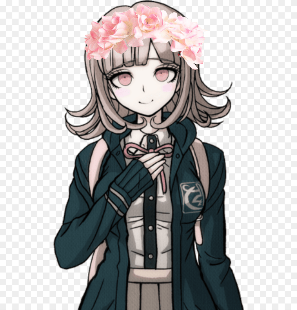 Can I Ask For A Flower Crown Edits Of Shuichi And Danganronpa Chiaki Nanami, Book, Comics, Publication, Baby Png Image