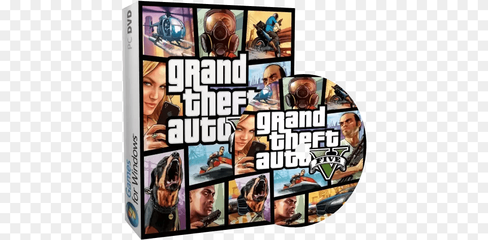 Can I Run A Ps3 Gta 5 Cd Quora Gta 5 Cd For Pc, Book, Comics, Publication, Art Png Image