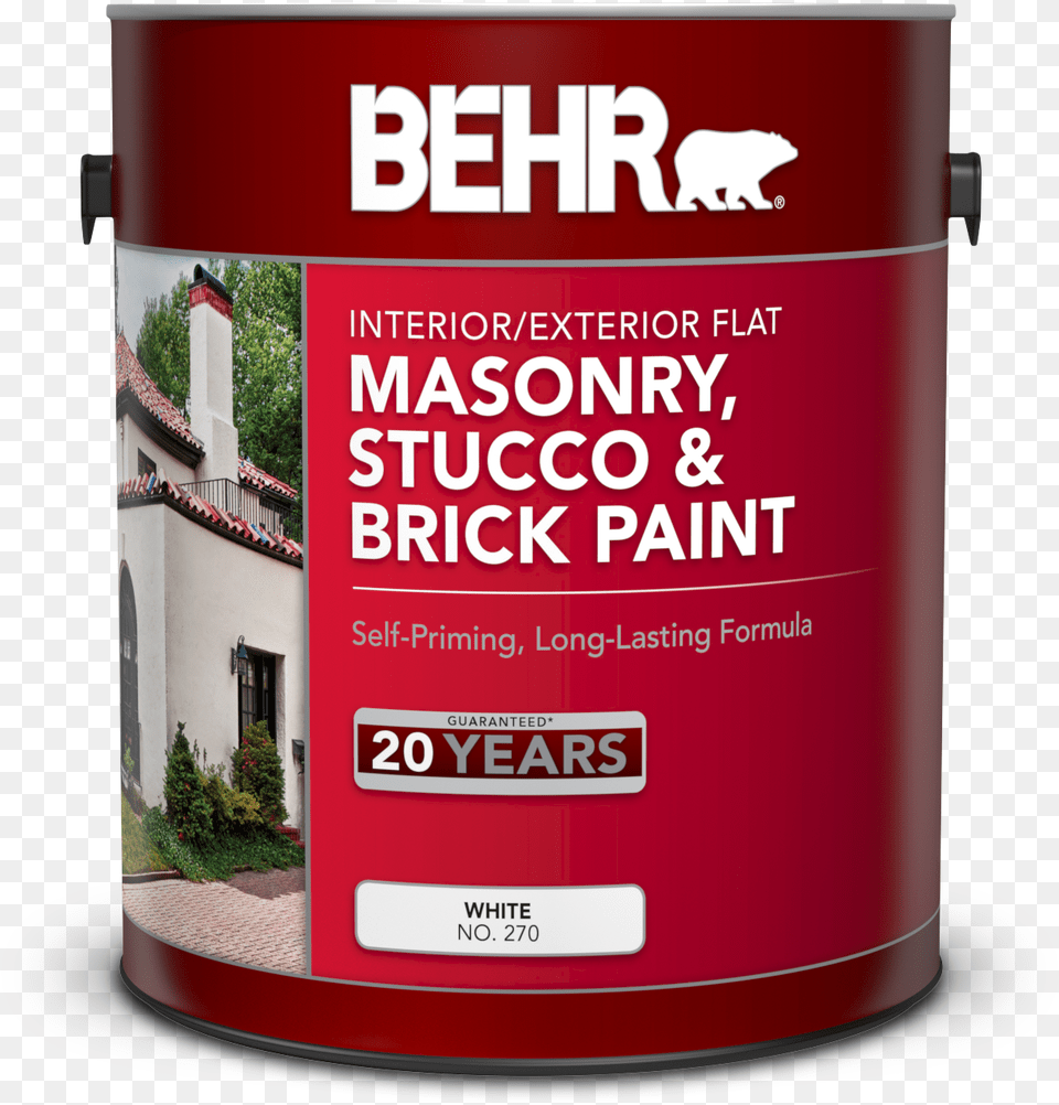 Can Of Behr Masonry Stucco Amp Brick Paint Behr Paint, Paint Container, Gas Pump, Machine, Pump Png Image