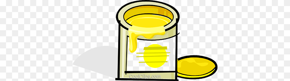 Can Of Yellow Paint Royalty Vector Clip Art Illustration, Beverage, Juice Free Png Download