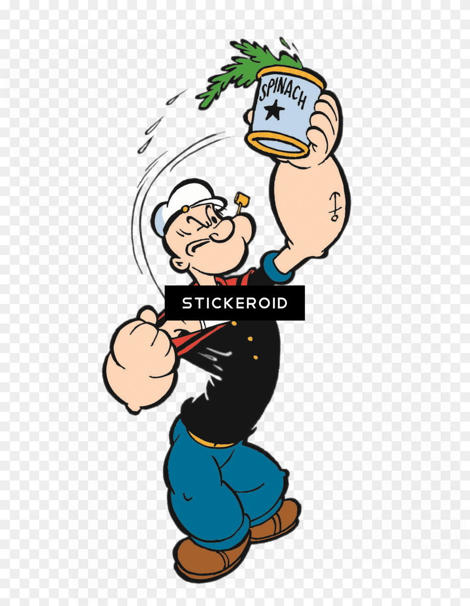 Can Popey Spinach, Baby, Face, Head, Person Png