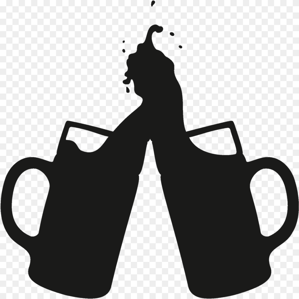 Can Silhouette At Getdrawings Beer Mug Silhouette, Stencil, Beverage, Milk, Person Png