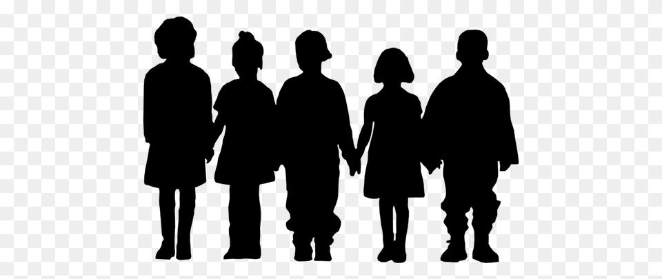 Can Someone Please Help Me Make A Silhouette Image Of Children, Blackboard Png