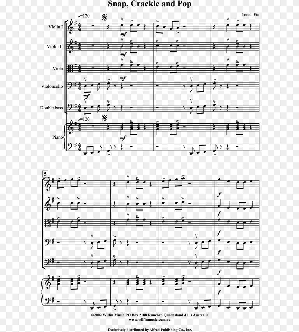 Can T Help Falling In Love String Quartet Sheet Music, Gray Free Png