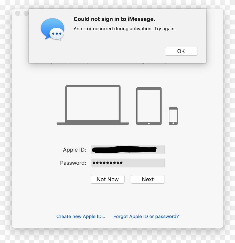Can T Login Imessage On Mac, Page, Text Png