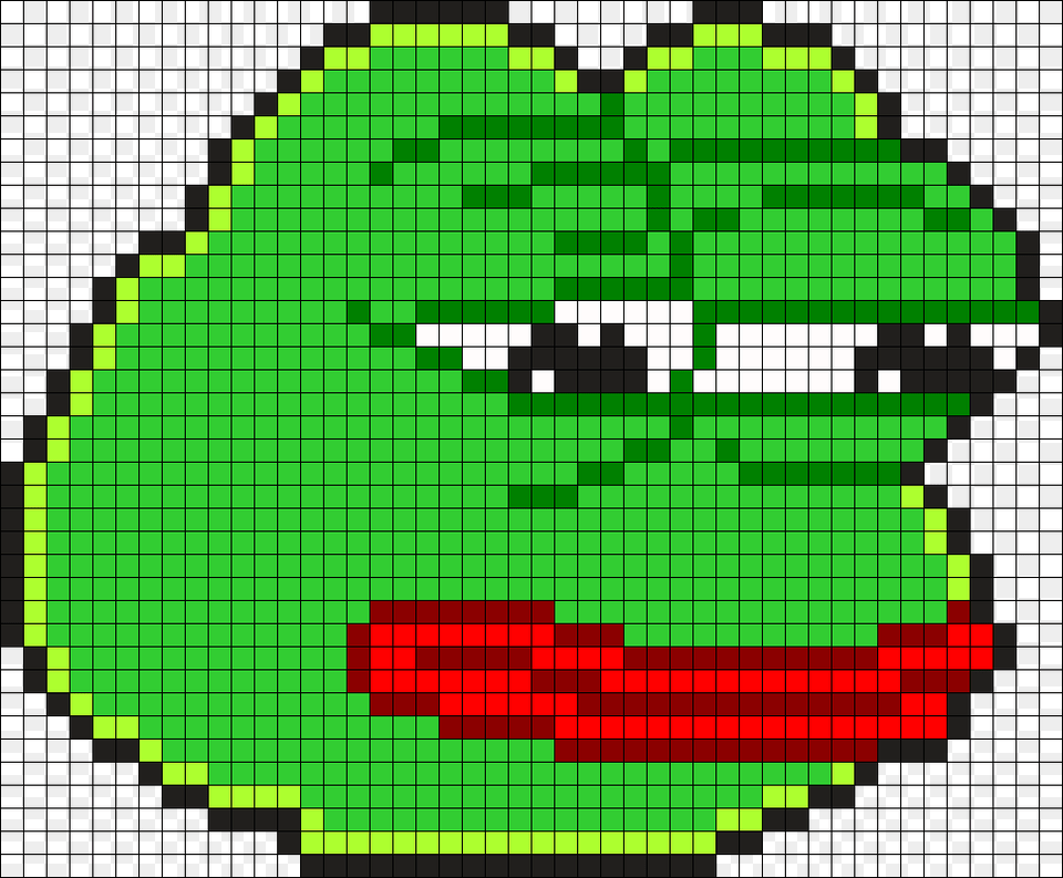 Can We Try Put The Pepe Frog Pepe The Frog Minecraft Pixel Art, Green, Dynamite, Weapon Free Png Download