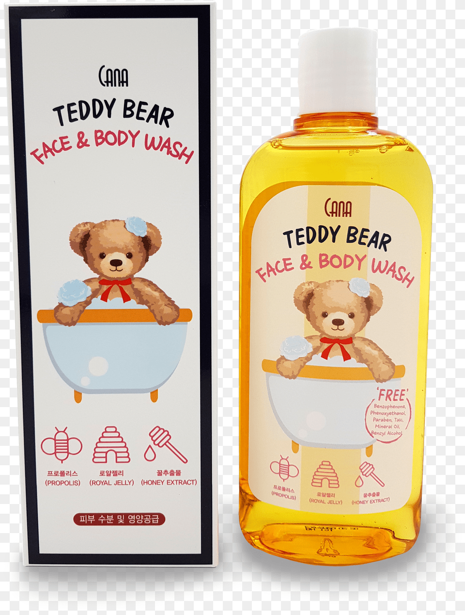 Cana Body Wash Child, Bottle, Shampoo, Teddy Bear, Toy Free Transparent Png