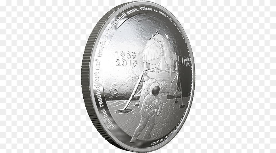 Canada Apollo 11 Coin, Silver, Adult, Male, Man Png