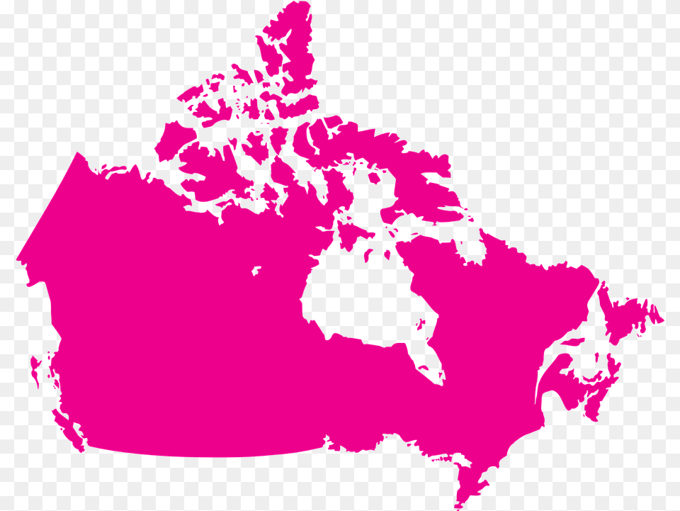 Canada Country Map Map Of Canada, Chart, Plot, Purple, Person Free Png