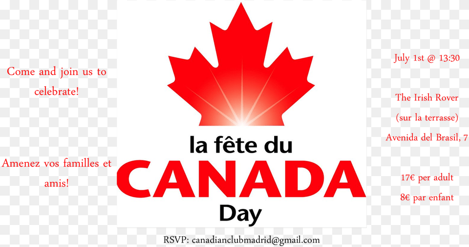 Canada Day, Leaf, Plant, Advertisement, Poster Free Png Download