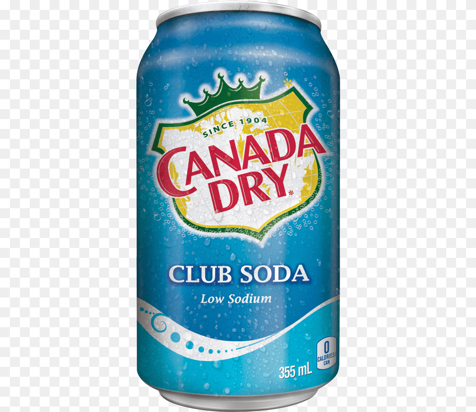 Canada Dry Club Soda 355 Ml 12case Canada Dry Ginger Ale, Can, Tin Free Png Download