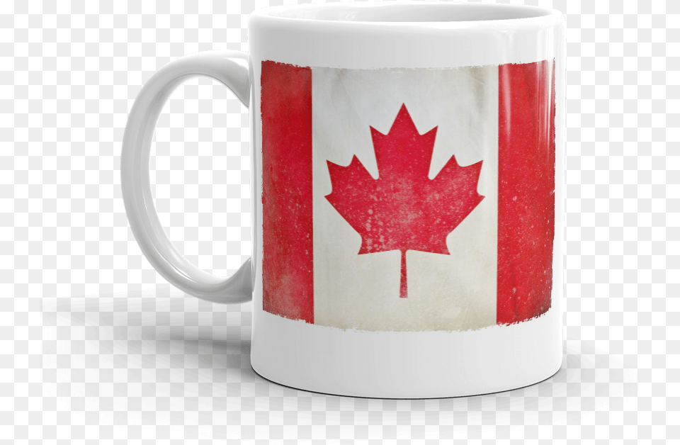 Canada Flag, Cup, Leaf, Plant, Beverage Free Png Download