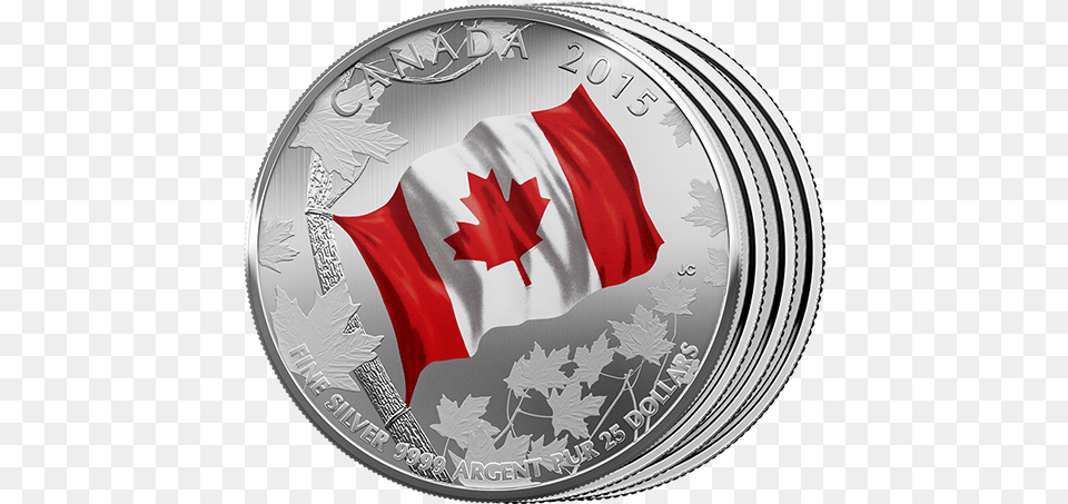 Canada Flag, Silver, Money Free Png