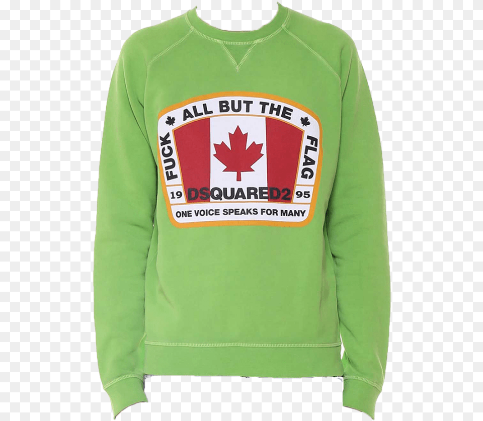 Canada Flag, Clothing, Knitwear, Sweater, Sweatshirt Png Image