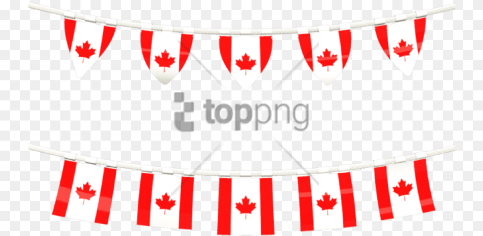 Canada Flag Banner Image With Canada Flag, Text Free Png Download