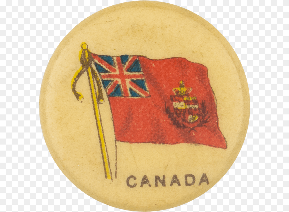 Canada Flag Emblem, Badge, Logo, Symbol, Gold Free Png