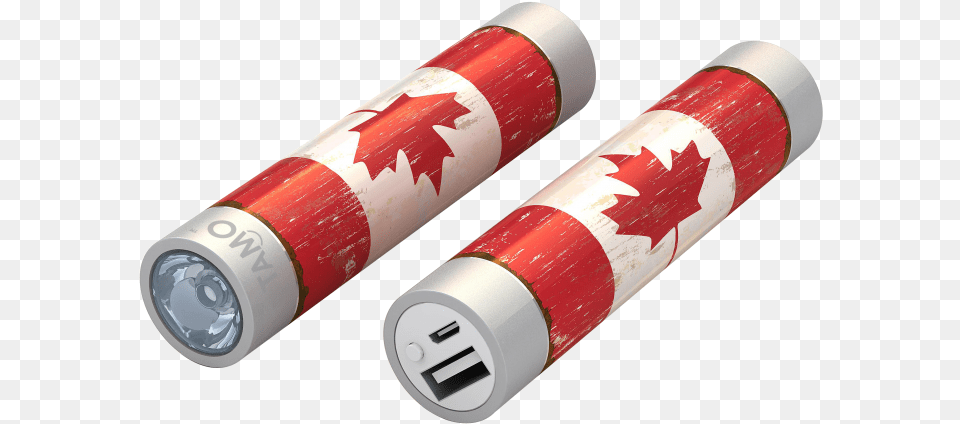 Canada Flag Mota Battery Stick 2200mah Canada Flag Portable, Lamp, Dynamite, Weapon Free Png
