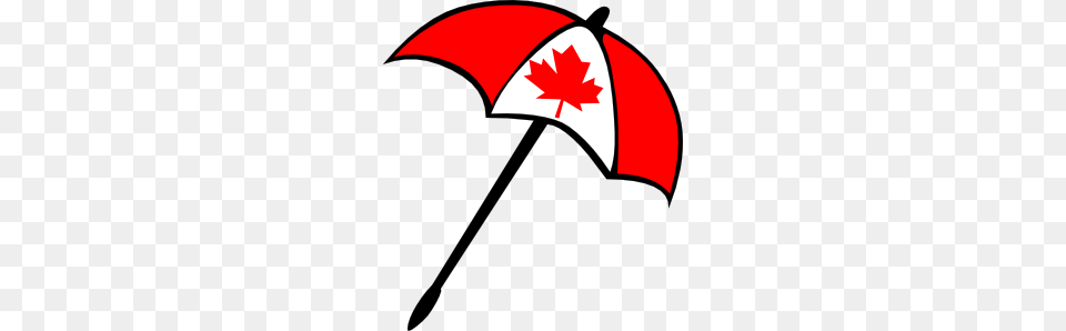 Canada Flag Umbrella Clip Art, Canopy, Leaf, Plant Free Png Download