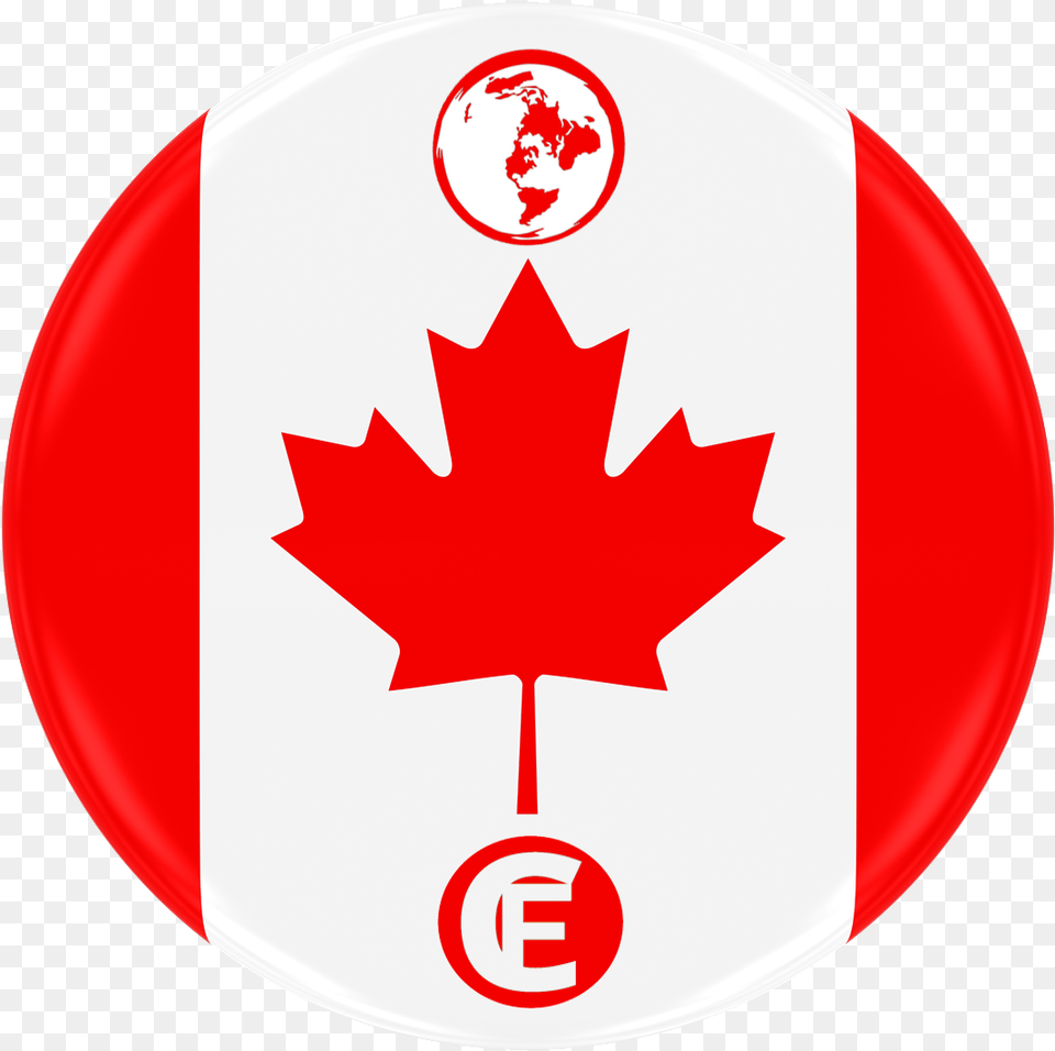 Canada Flat Earth International Conference 2018 Canada Flag Circle Leaf, Logo, Plant, Maple Leaf Free Transparent Png