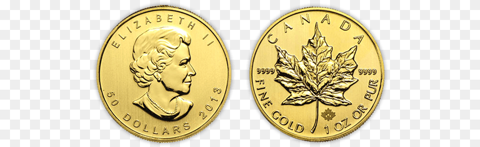 Canada Maple Leaf 2010 Canadian Maple Leaf Gold Coin, Money, Baby, Person Png