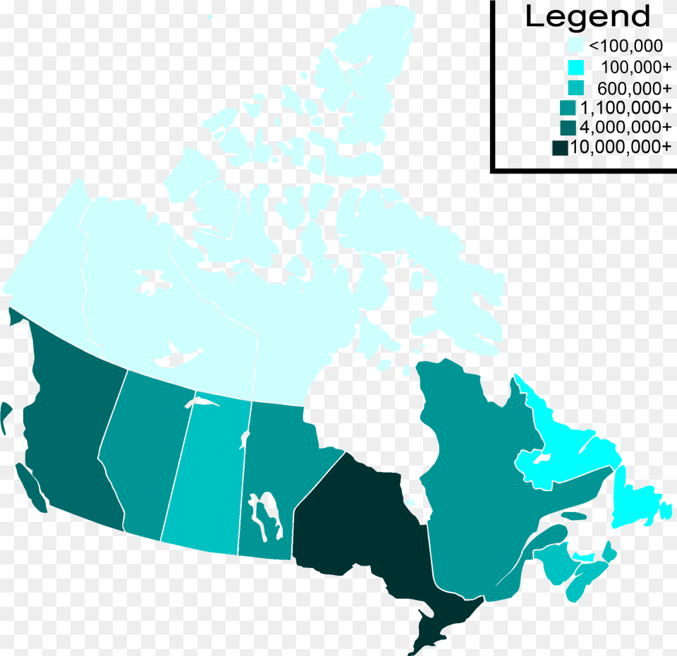 Canada Population Map Canada Population Map 2016, Chart, Plot, Person, Atlas Free Png